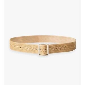 CLC Work Gear Tan Leather Basketweave Work Belt Top Grain Cowhide E4501 51 Inch